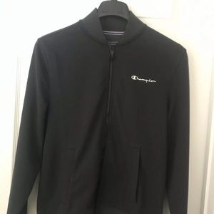 Champion Athletic Track Jacket Size S Off Black